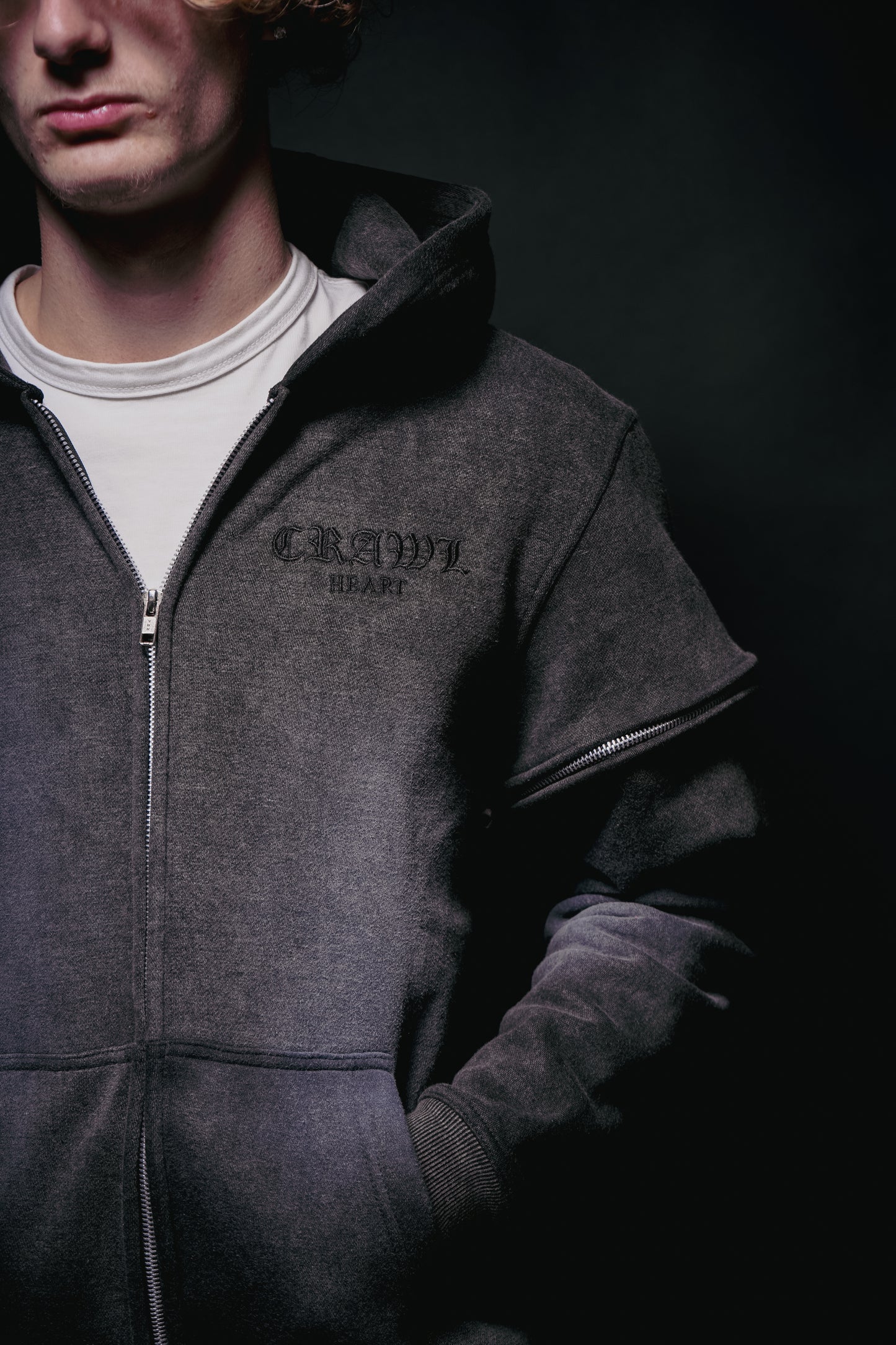 Black Custom Zipper Tracksuit