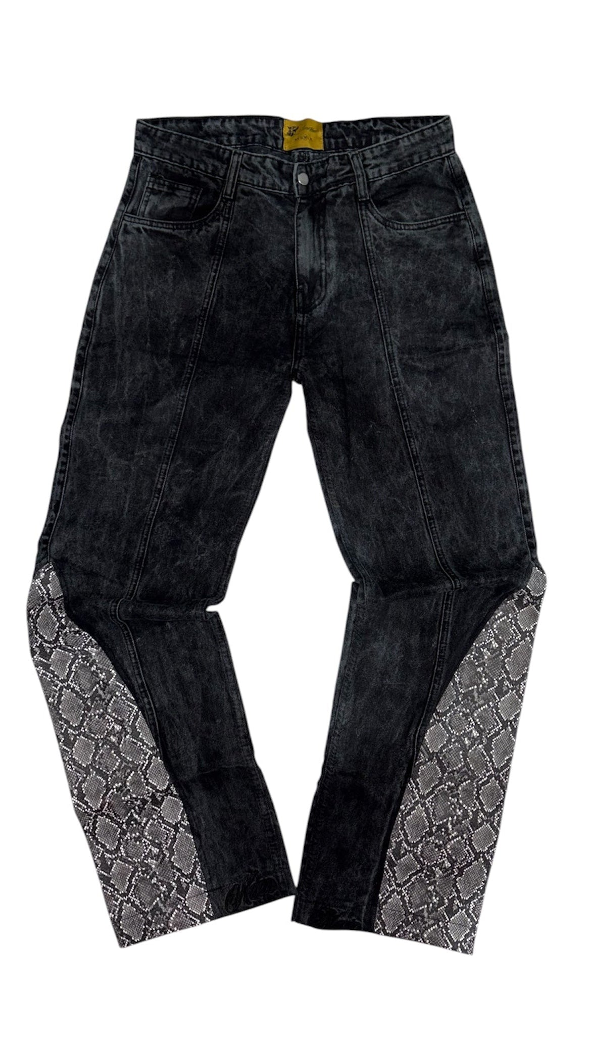 Snake Denim Pants