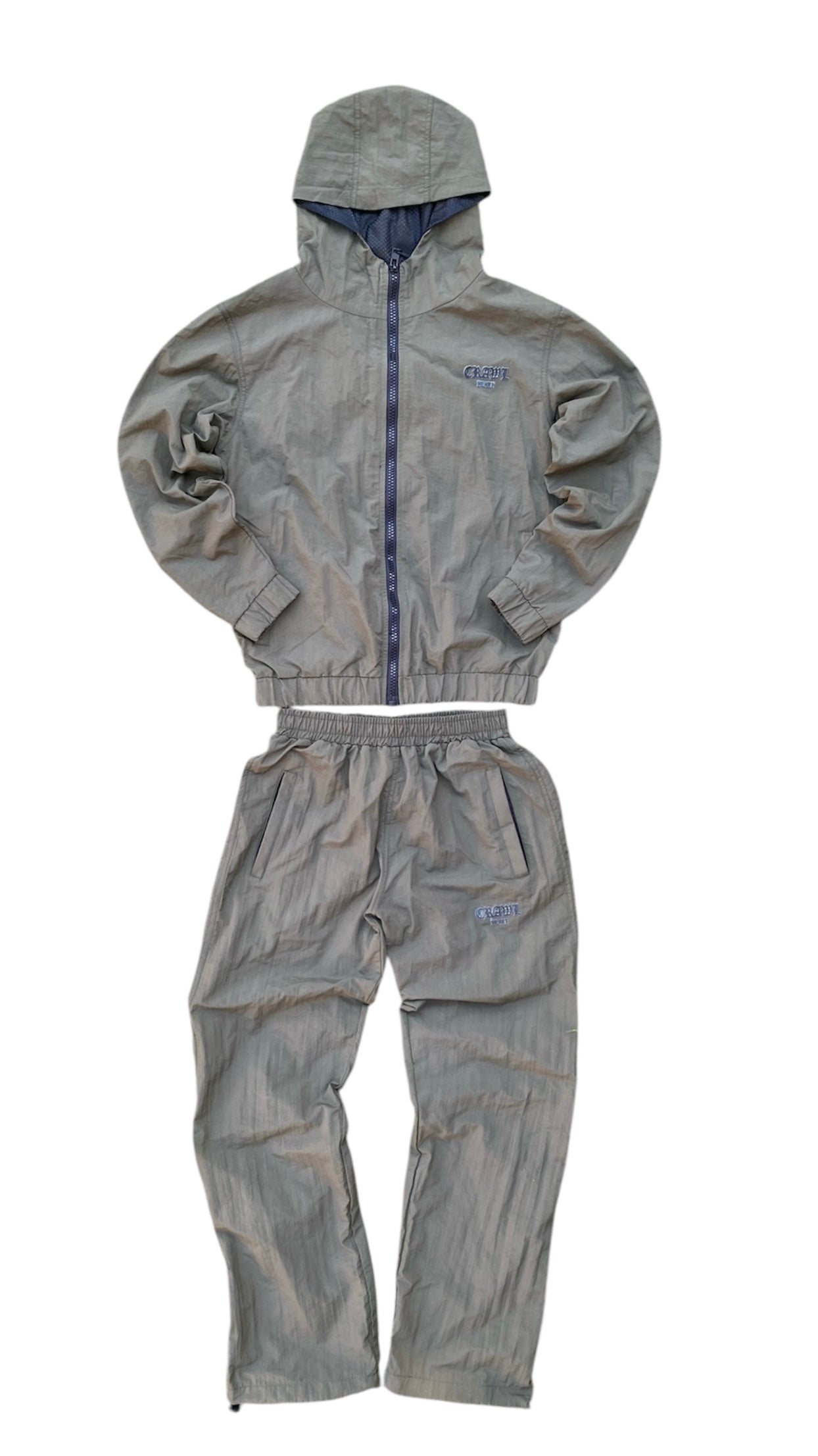 Nylon Tracksuit Green