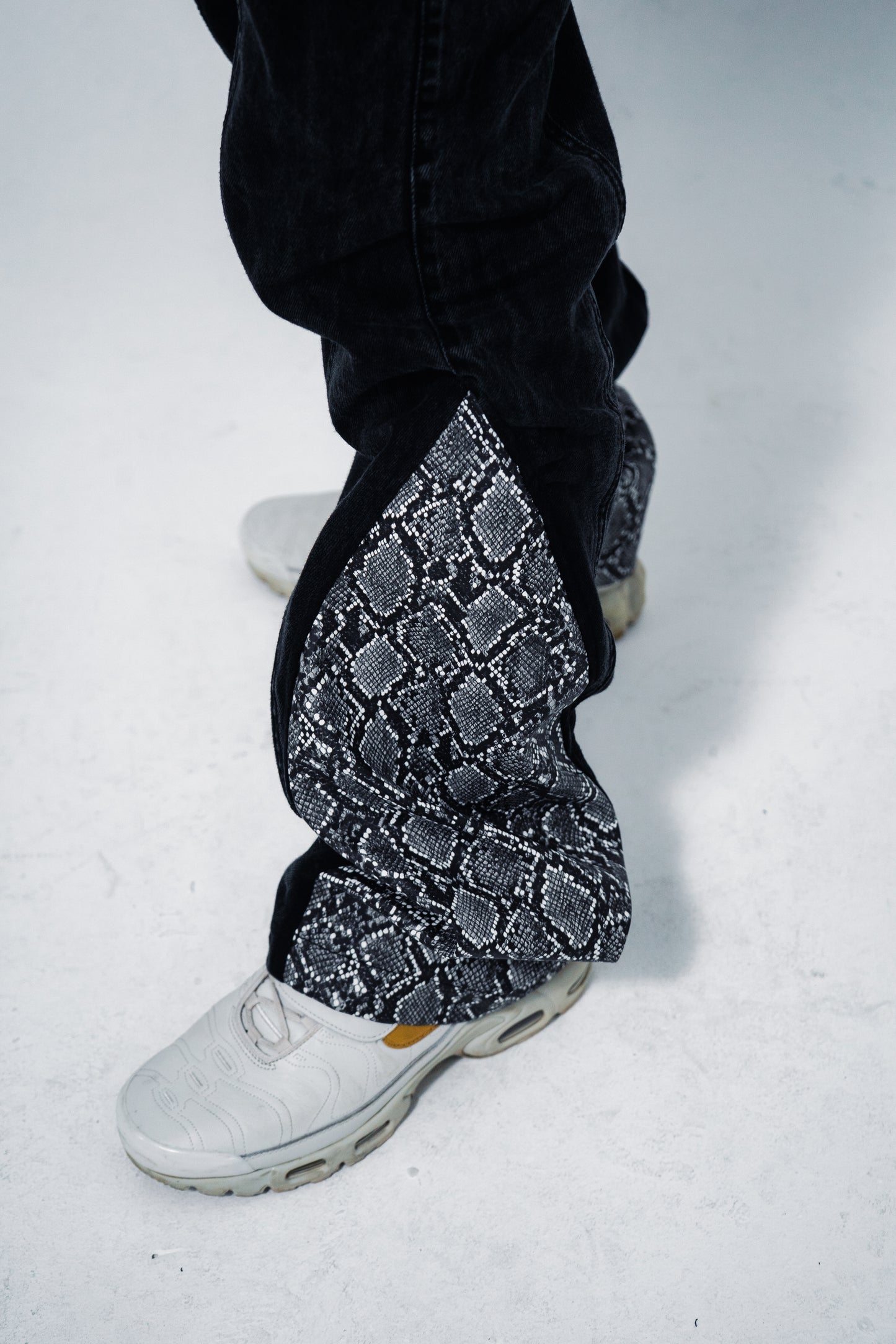 Snake Denim Pants