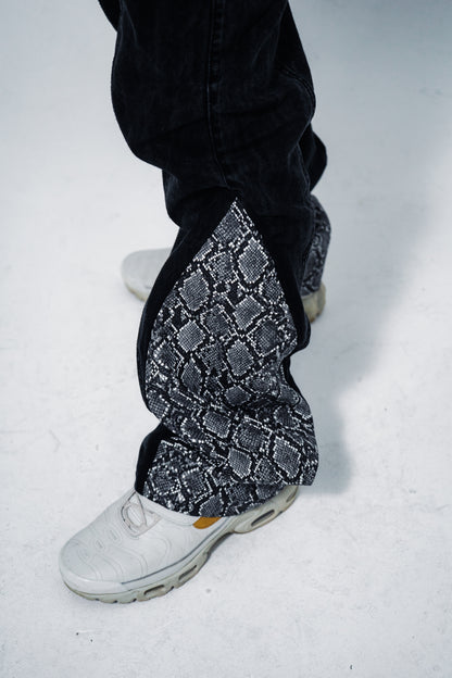 Snake Denim Pants