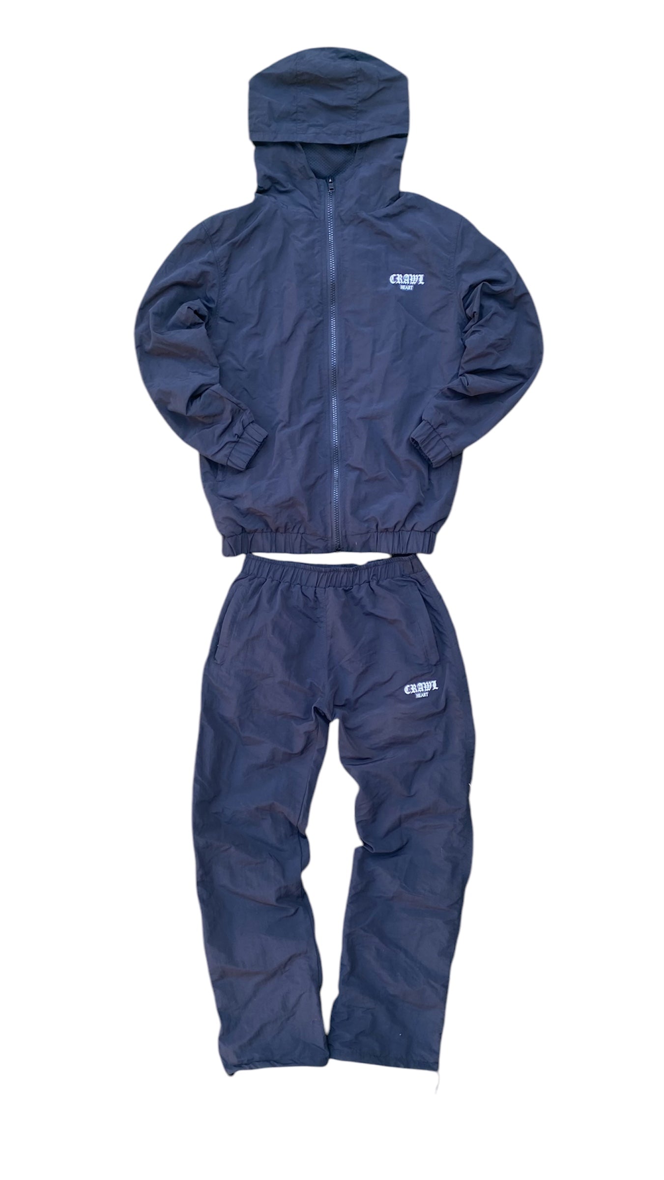 Nylon Tracksuit Black