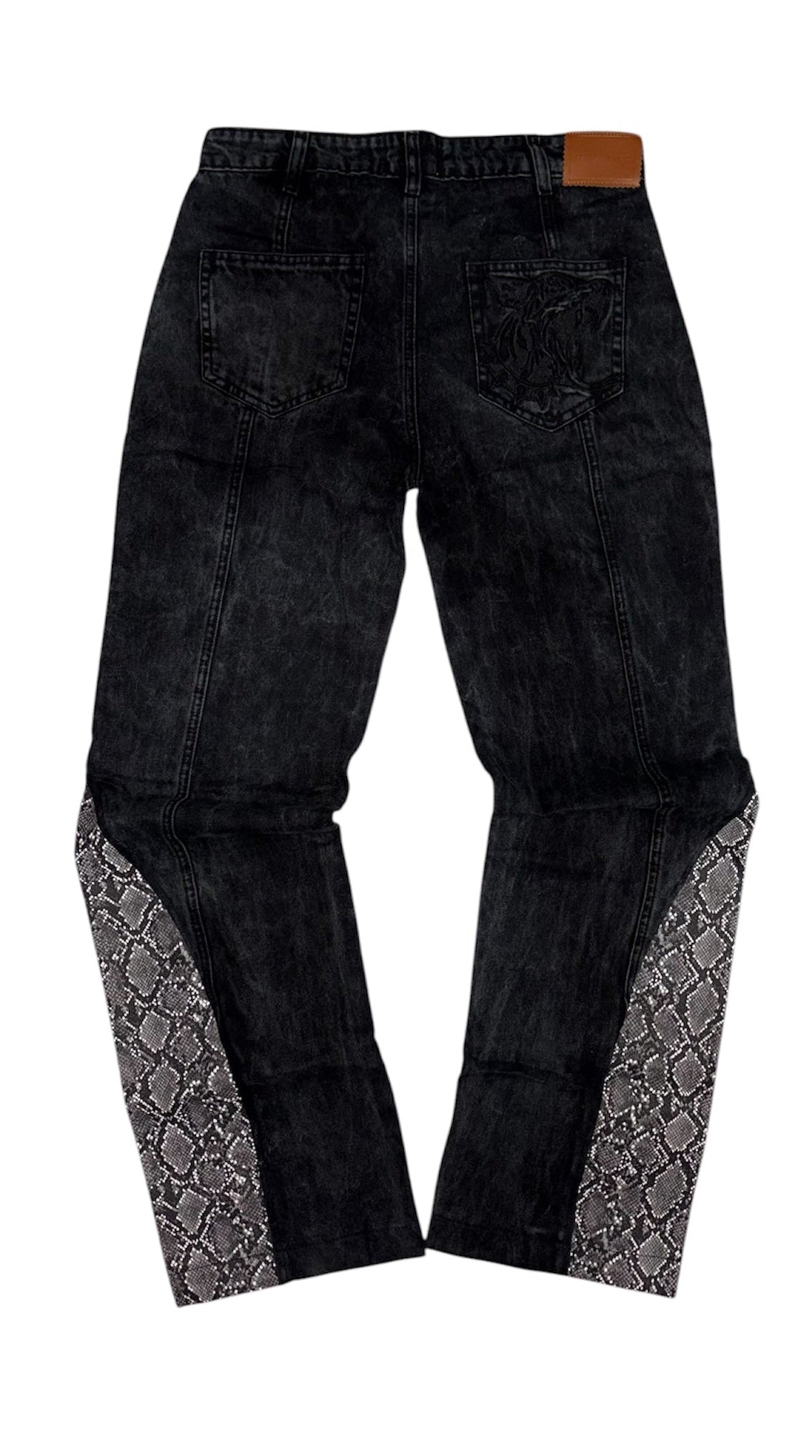 Snake Denim Pants