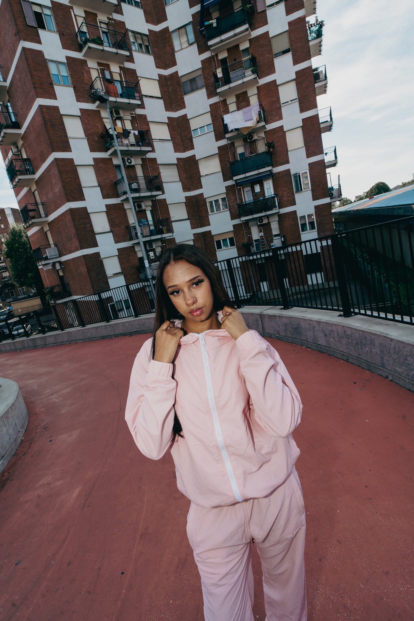 Nylon Tracksuit Pink