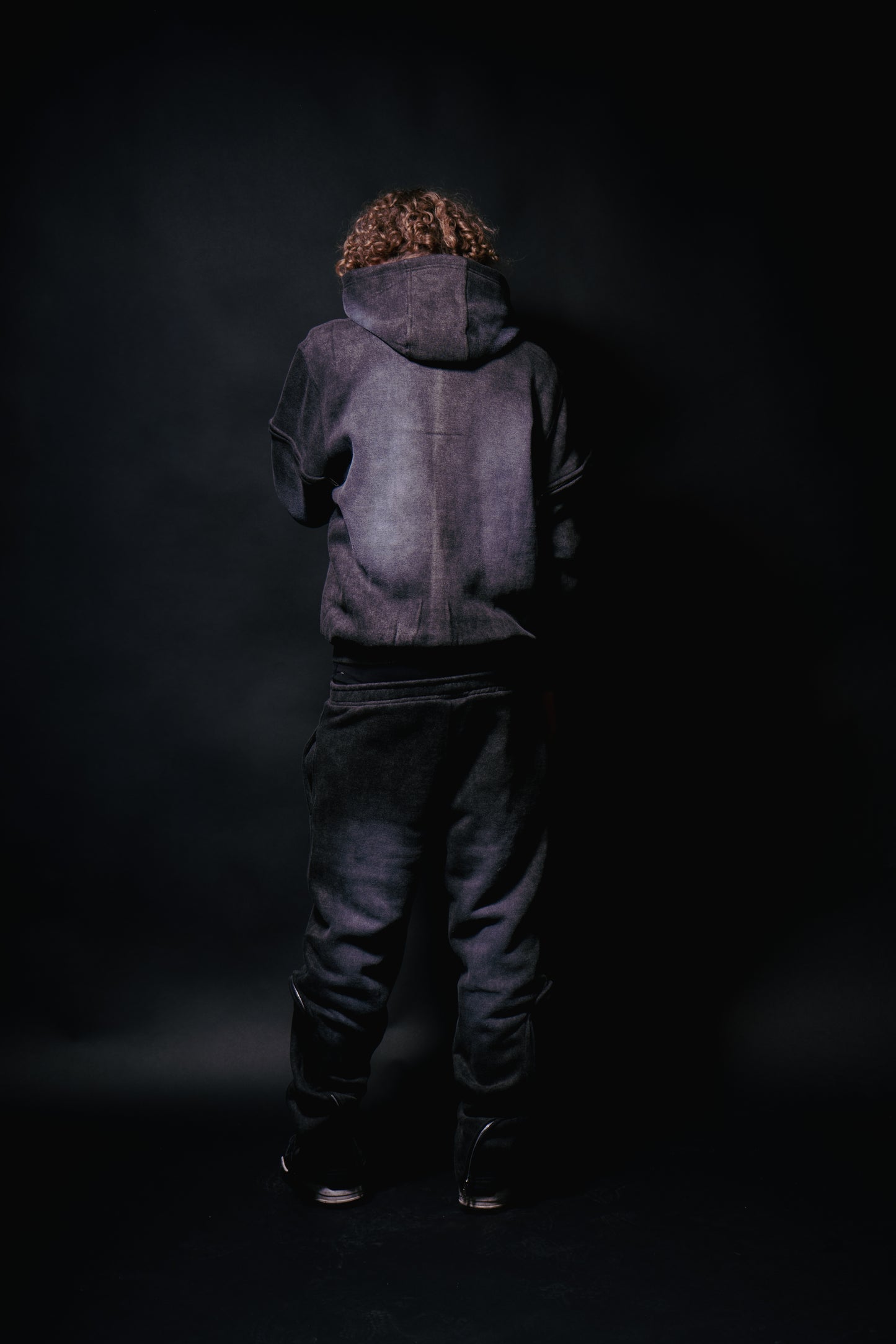 Black Custom Zipper Tracksuit