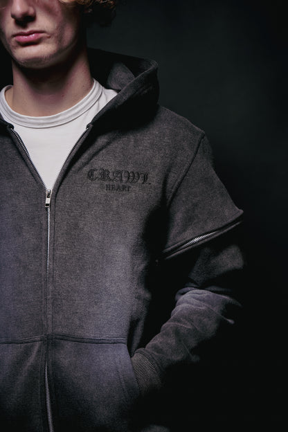 Black Custom Zipper Tracksuit