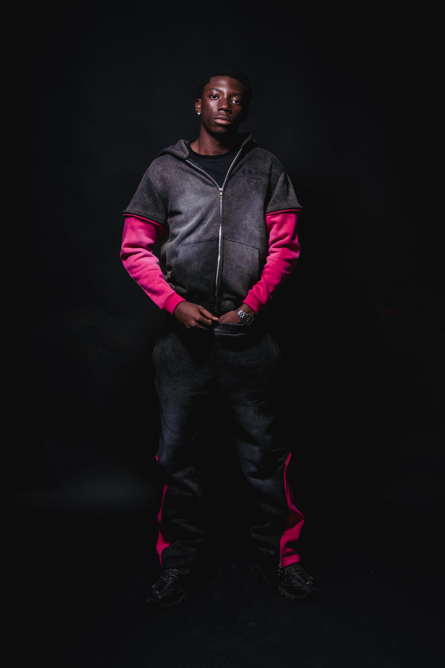 Black&Pink Custom Zipper