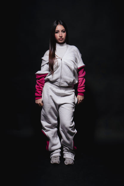 Pink&Grey Custom Zipper