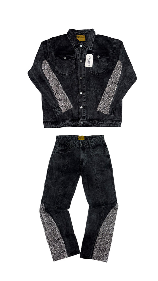 Snake Denim Set
