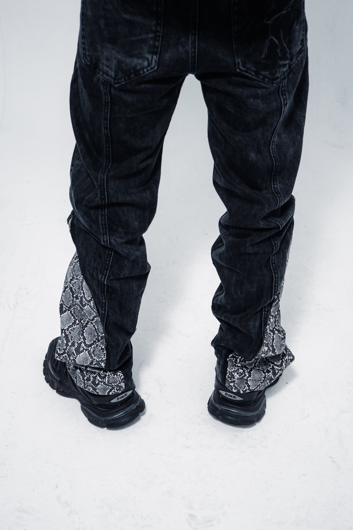 Snake Denim Pants