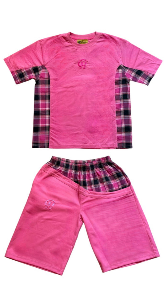 Pink Tartan Set