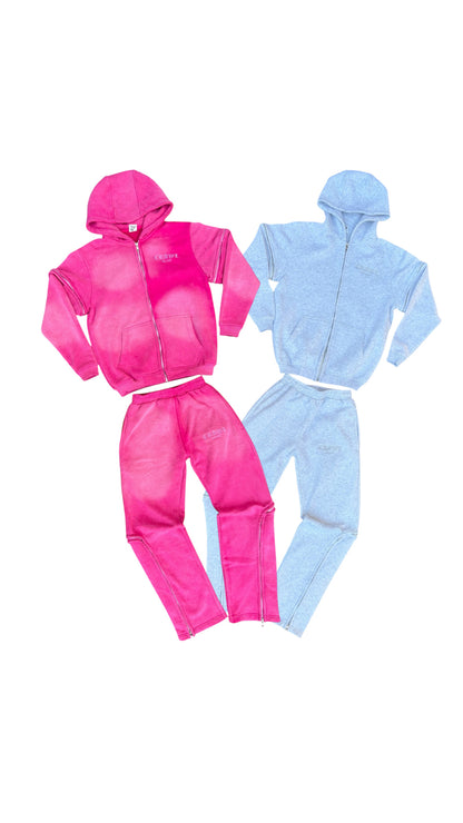 Pink&Grey Custom Zipper